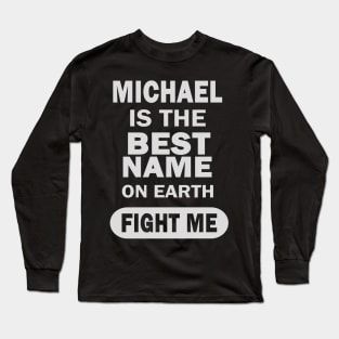 Michael Jungsname Men Pregnant Name Long Sleeve T-Shirt